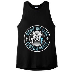 Bionic Hip Club Hip Surgery Recovery Hip Replacement Surgery Ladies PosiCharge Tri-Blend Wicking Tank