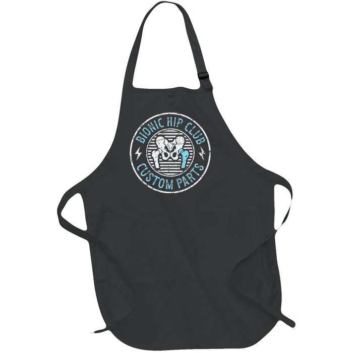 Bionic Hip Club Hip Surgery Recovery Hip Replacement Surgery Full-Length Apron With Pockets