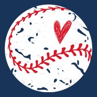Baseball Heart Cute Vintage Sport Toddler T-Shirt