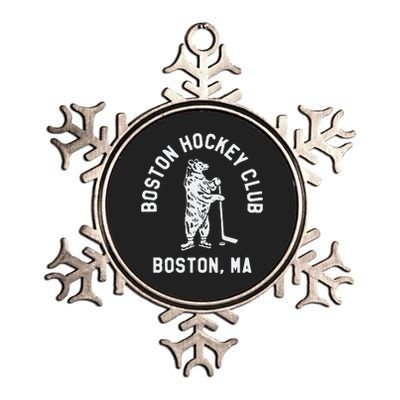 Boston Hockey Club Boston Ma Metallic Star Ornament