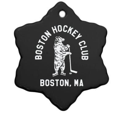 Boston Hockey Club Boston Ma Ceramic Star Ornament