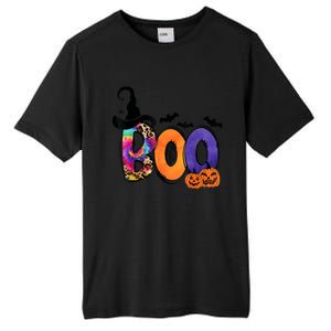 Boo Halloween Costume Spiders Ghosts Pumkin & Witch Hat Tall Fusion ChromaSoft Performance T-Shirt