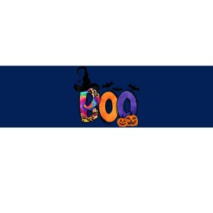 Boo Halloween Costume Spiders Ghosts Pumkin & Witch Hat Bumper Sticker