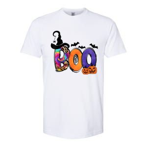 Boo Halloween Costume Spiders Ghosts Pumkin & Witch Hat Softstyle CVC T-Shirt