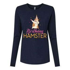 Birthday Hamster Cute Hamster Lover Womens Cotton Relaxed Long Sleeve T-Shirt