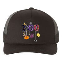 Boo Halloween Costume Spiders Ghosts Pumkin & Witch Hat Yupoong Adult 5-Panel Trucker Hat