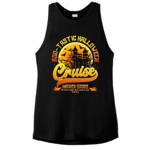 Bootastic Halloween Cruise Mardi Gras Ladies PosiCharge Tri-Blend Wicking Tank