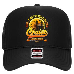 Bootastic Halloween Cruise Mardi Gras High Crown Mesh Back Trucker Hat