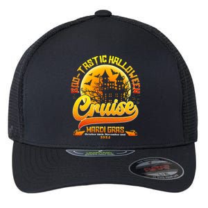 Bootastic Halloween Cruise Mardi Gras Flexfit Unipanel Trucker Cap