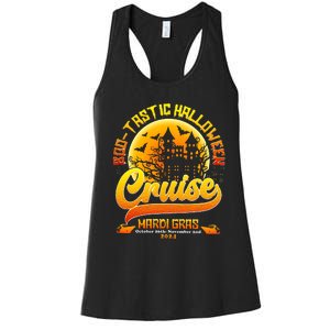 Bootastic Halloween Cruise Mardi Gras Women's Racerback Tank