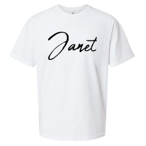 Beautiful Handwritten Calligraphy Janet Sueded Cloud Jersey T-Shirt