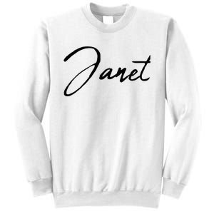 Beautiful Handwritten Calligraphy Janet Sweatshirt