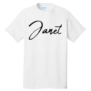 Beautiful Handwritten Calligraphy Janet Tall T-Shirt