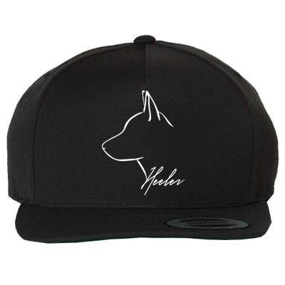 Blue Heeler Cattle Dog Profile Dog Mom Gift Present Cool Gift Wool Snapback Cap