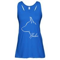 Blue Heeler Cattle Dog Profile Dog Mom Gift Present Cool Gift Ladies Essential Flowy Tank