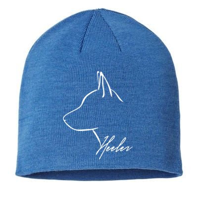 Blue Heeler Cattle Dog Profile Dog Mom Gift Present Cool Gift Sustainable Beanie