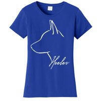 Blue Heeler Cattle Dog Profile Dog Mom Gift Present Cool Gift Women's T-Shirt