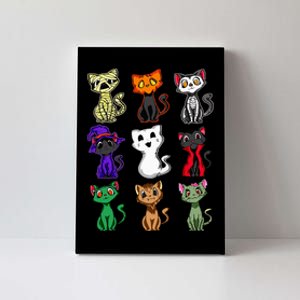 Boo Halloween Cute Black Cat Lover Canvas