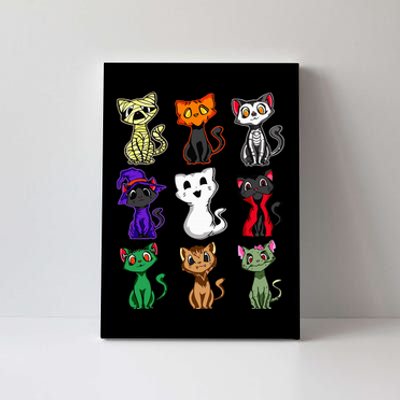 Boo Halloween Cute Black Cat Lover Canvas