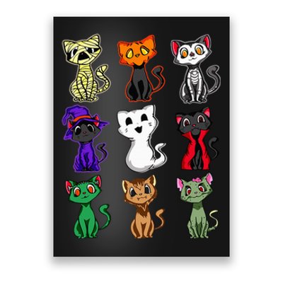 Boo Halloween Cute Black Cat Lover Poster