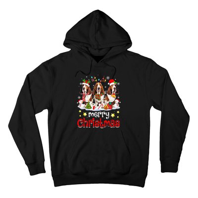 Basset Hound Christmas With Decorations Xmas Hoodie