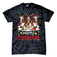 Basset Hound Christmas With Decorations Xmas Tie-Dye T-Shirt