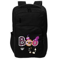 Boo Halloween Costume Spiders Ghosts Pumkin & Witch Hat Impact Tech Backpack