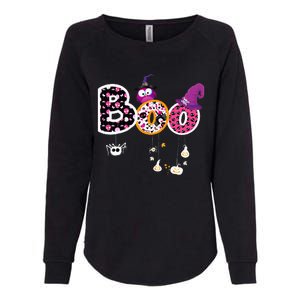 Boo Halloween Costume Spiders Ghosts Pumkin & Witch Hat Womens California Wash Sweatshirt