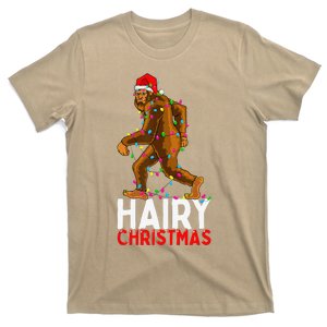 Bigfoot Hairy Christmas Funny Xmas Funny Pajama T-Shirt