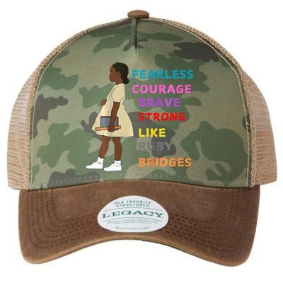 Black History Civil Rights Ruby Bridges Brave Legacy Tie Dye Trucker Hat