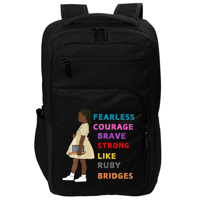 Black History Civil Rights Ruby Bridges Brave Impact Tech Backpack