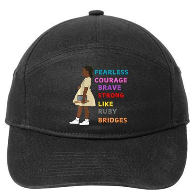 Black History Civil Rights Ruby Bridges Brave 7-Panel Snapback Hat
