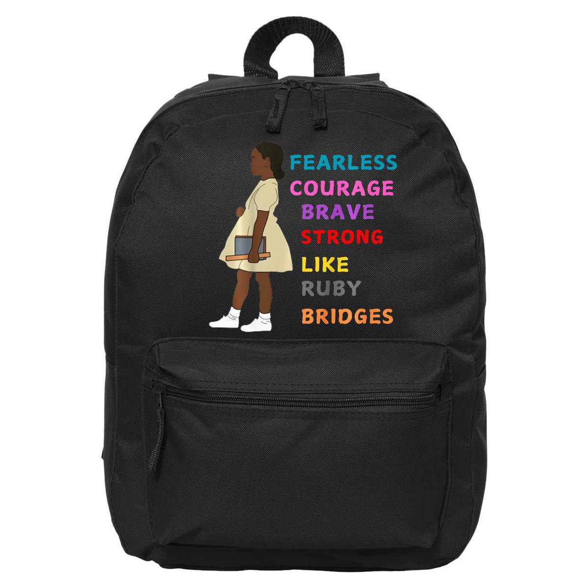 Black History Civil Rights Ruby Bridges Brave 16 in Basic Backpack