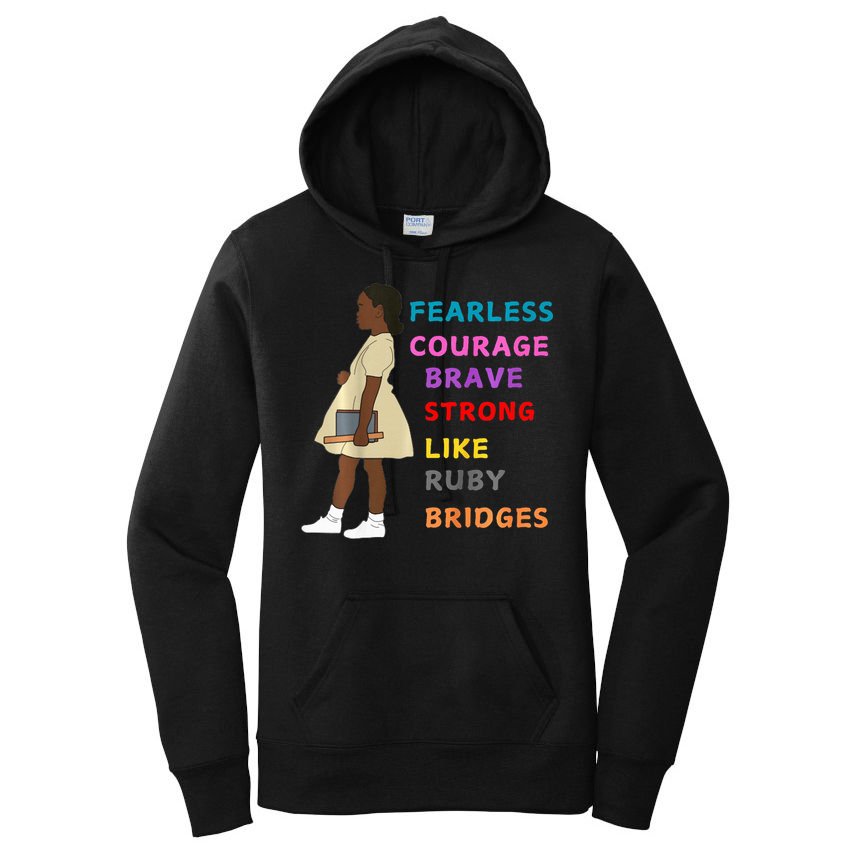 Black History Civil Rights Ruby Bridges Brave Women's Pullover Hoodie