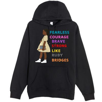 Black History Civil Rights Ruby Bridges Brave Premium Pullover Hoodie
