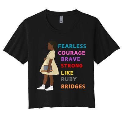 Black History Civil Rights Ruby Bridges Brave Crop Top
