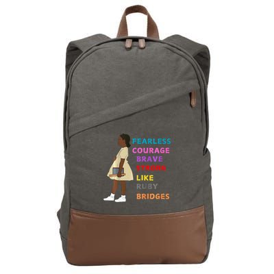 Black History Civil Rights Ruby Bridges Brave Cotton Canvas Backpack