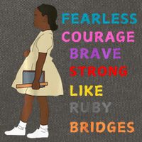 Black History Civil Rights Ruby Bridges Brave Cotton Canvas Backpack
