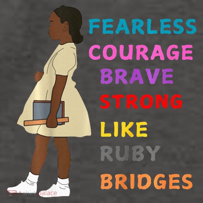 Black History Civil Rights Ruby Bridges Brave Vector Backpack