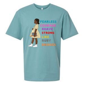 Black History Civil Rights Ruby Bridges Brave Sueded Cloud Jersey T-Shirt