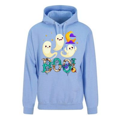 Boo! Halloween Cute Ghost Spooky Halloween Ghost Cat Apparel Unisex Surf Hoodie