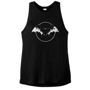 Bat Halloween Costume Spooky Bat Cool Goth Bats Lover Ladies PosiCharge Tri-Blend Wicking Tank