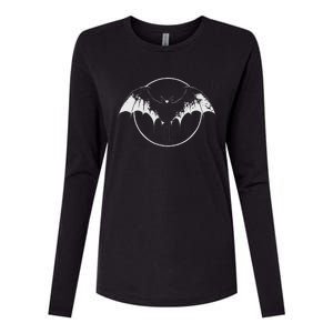 Bat Halloween Costume Spooky Bat Cool Goth Bats Lover Womens Cotton Relaxed Long Sleeve T-Shirt