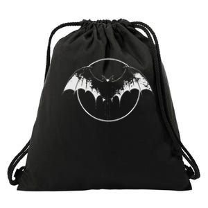 Bat Halloween Costume Spooky Bat Cool Goth Bats Lover Drawstring Bag