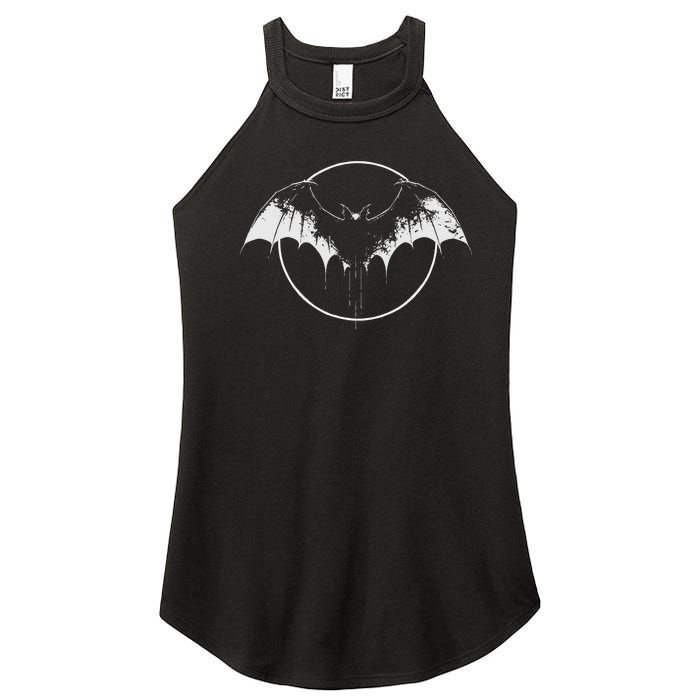 Bat Halloween Costume Spooky Bat Cool Goth Bats Lover Women's Perfect Tri Rocker Tank