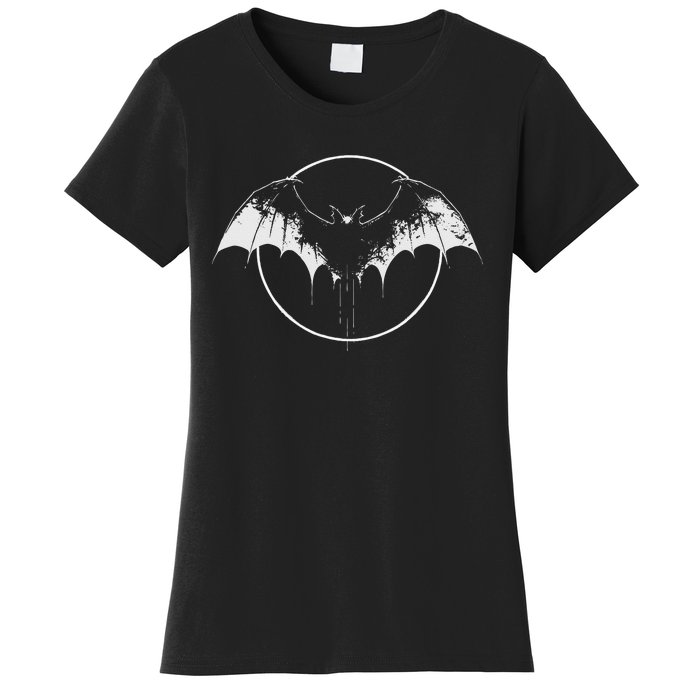 Bat Halloween Costume Spooky Bat Cool Goth Bats Lover Women's T-Shirt