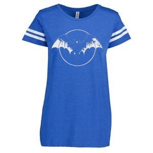 Bat Halloween Costume Spooky Bat Cool Goth Bats Lover Enza Ladies Jersey Football T-Shirt