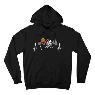 Bicycle Heartbeat Cycling Cyclist Hoodie