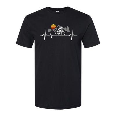 Bicycle Heartbeat Cycling Cyclist Softstyle CVC T-Shirt