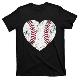 Baseball Heart Cute Mom Dad Brother Sister Family Baseball T-Shirt